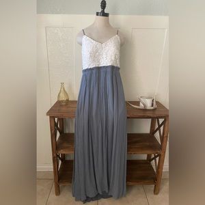 Summer maxi dress open back